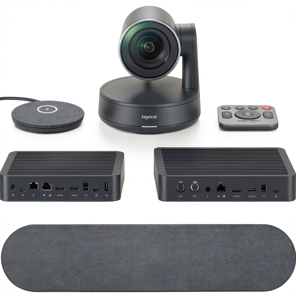 Logitech Rally ConferenceCam setup in a modern conference room