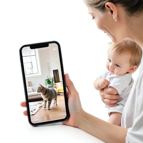 Cluzine 2K Security Camera Indoor PTZ Motion Tracking-2