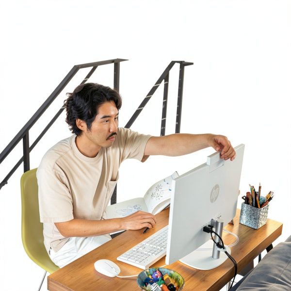 HP 238 Inch Touch All in One Intel Core i3 N300 8GB-11