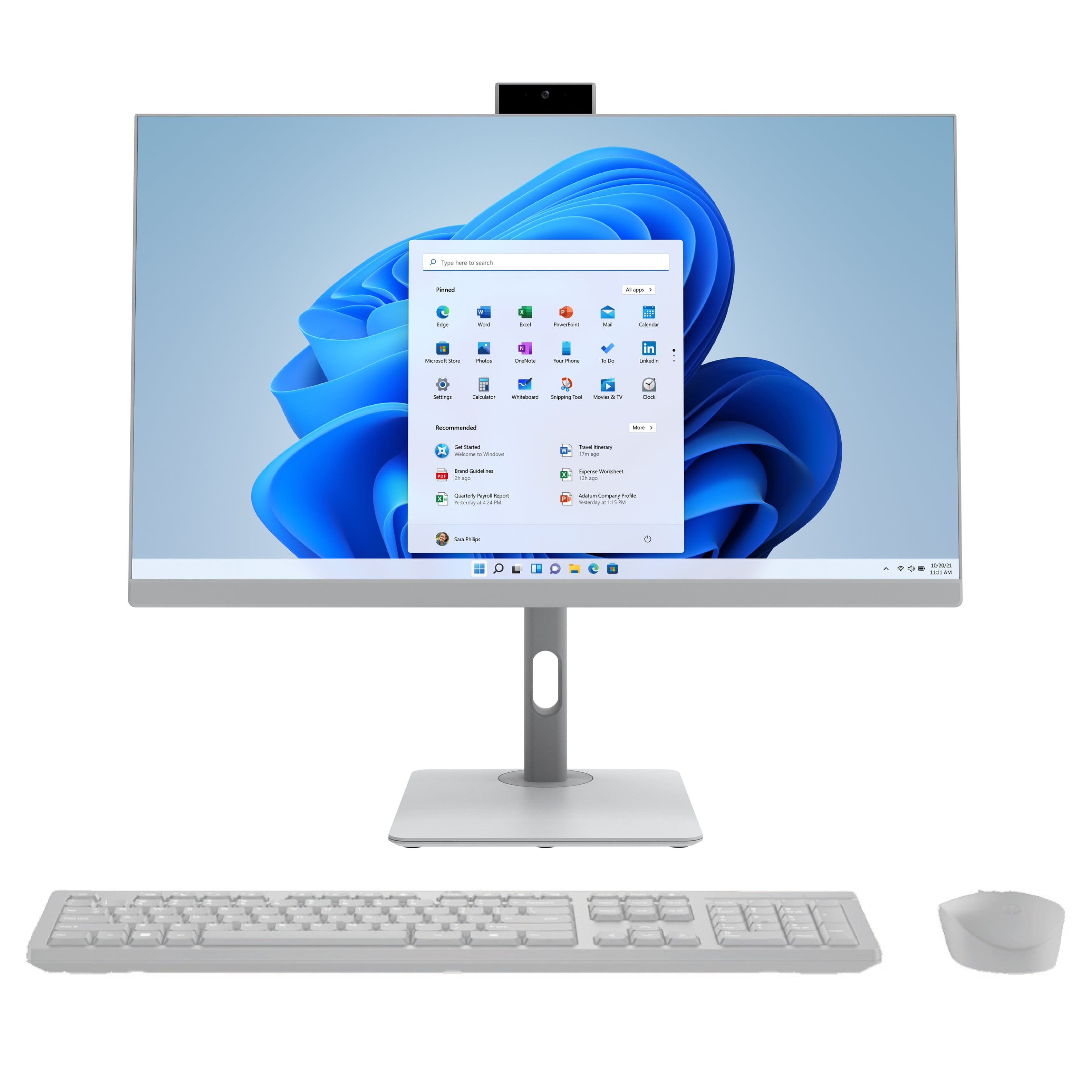 RCA 27-inch All-in-One Touch PC on a modern desk
